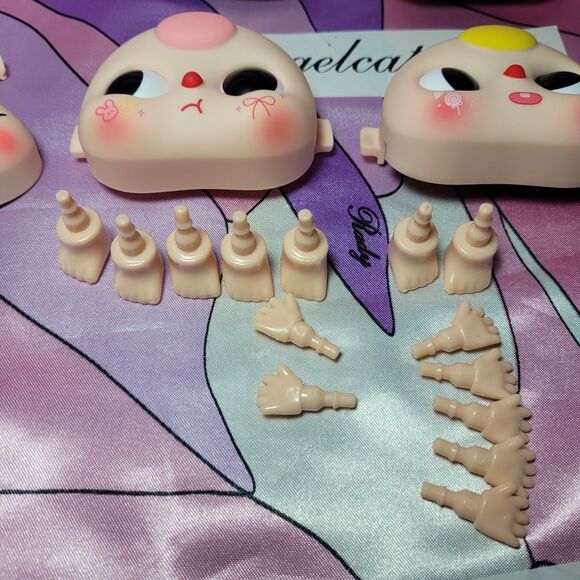Read Desc Baby Three Plush Toy 100% Face Lot Parts Hands Feet Custom Labubu Y2K - Picture 4 of 16